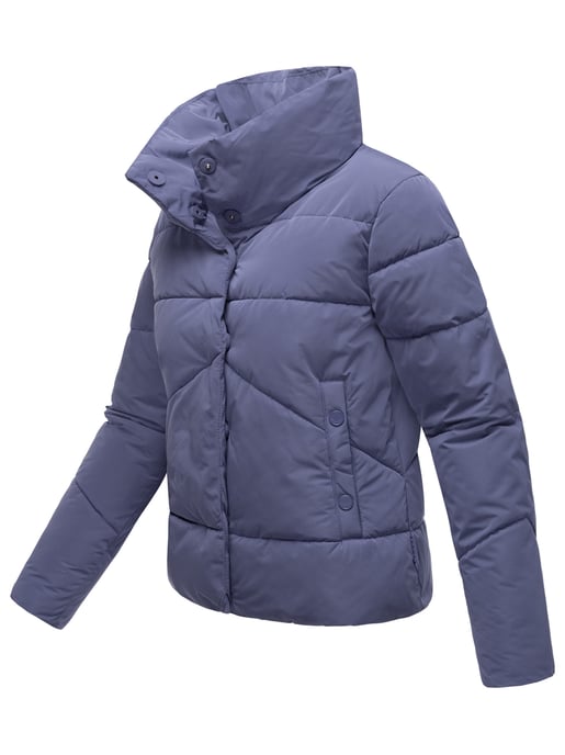 Chaqueta acolchada corta Marikoo con botones a presión – Jalliaa - Image 3
