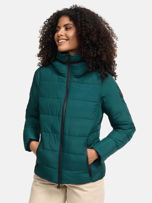Chaqueta acolchada corta Marikoo con capucha y forro polar – Radaa - Image 1