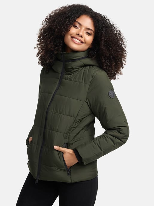Chaqueta acolchada corta Marikoo con capucha y forro polar – Radaa - Image 2