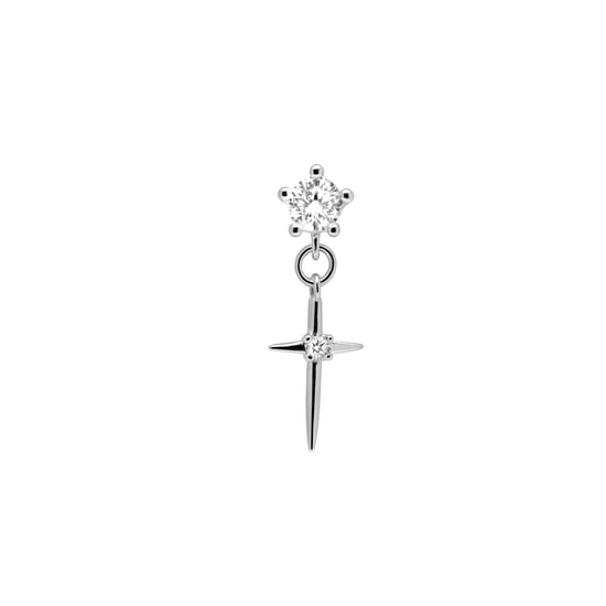 Luxenter Piercing de Circonita Brillante acabado en Plata de Ley 925 - Patraz - Image 1
