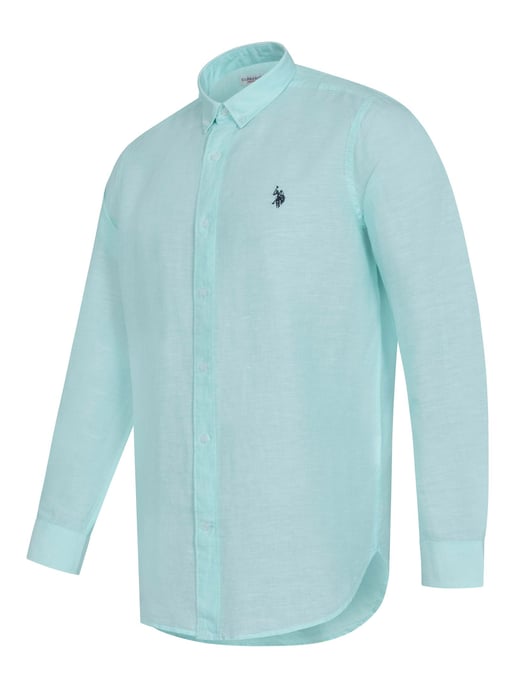 Camisa de lino para hombre U.S. Polo Assn. de mezcla lino y algodón - Image 2