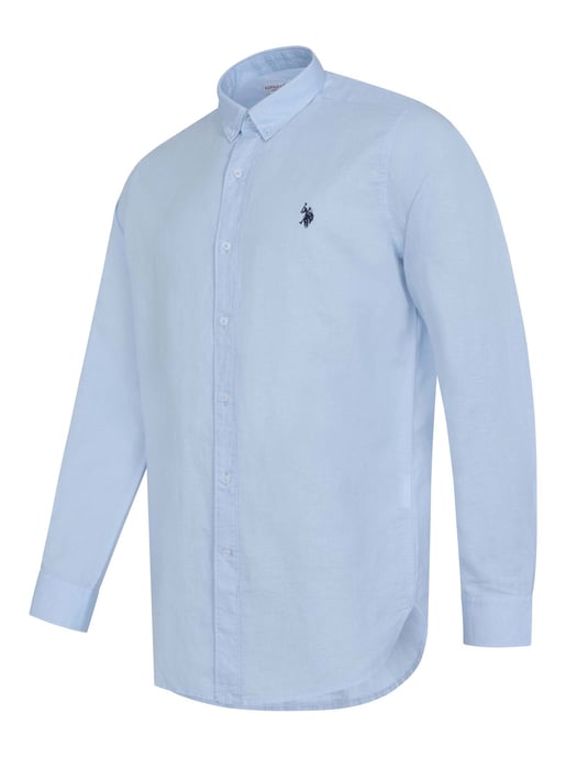 Camisa de lino para hombre U.S. Polo Assn. de mezcla lino y algodón - Image 2