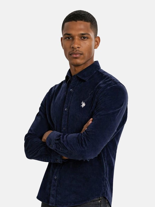 Camisa de pana para hombre U.S. Polo Assn. con algodón elástico - Image 5