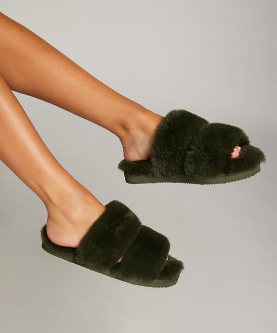 Hunkemöller Fake Fur Slippers - Image 1