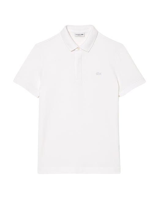 Lacoste White Paris Regular Stretch Cotton Piqué Polo Shirt - Image 1