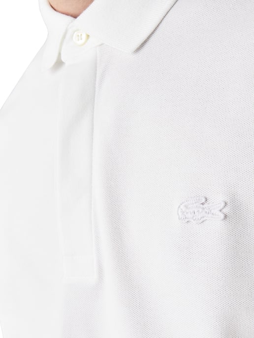 Lacoste White Paris Regular Stretch Cotton Piqué Polo Shirt - Image 2