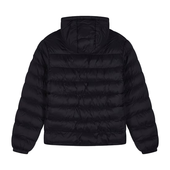 Chaqueta Acolchada para Niños y Niñas con Capucha Negra Abrigada - Image 2