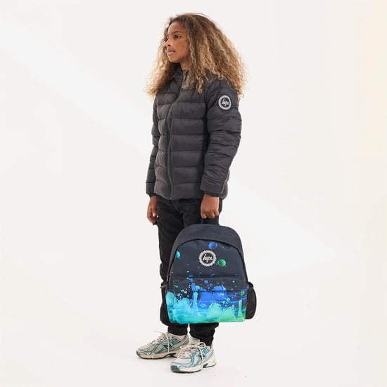 Chaqueta Acolchada para Niños y Niñas con Capucha Negra Abrigada - Image 5