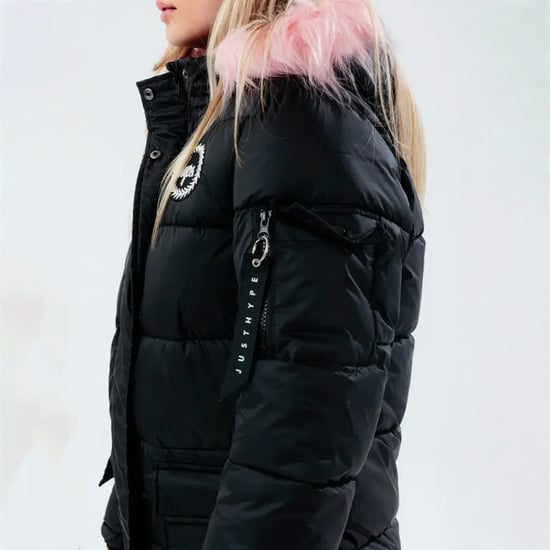 Chaqueta Exploradora para Niñas Niños Negra con Capucha Acolchada Abrigo Cálido de Invierno - Image 5