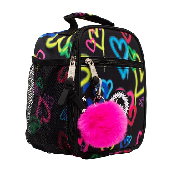 Caja de Almuerzo para Niños Corazones Graffiti Negros | Mochila Escolar Térmica Aislante 4.5L - Image 2