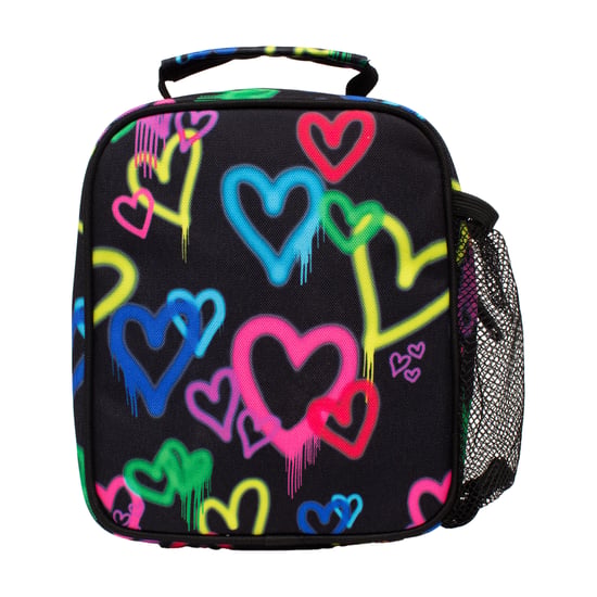 Caja de Almuerzo para Niños Corazones Graffiti Negros | Mochila Escolar Térmica Aislante 4.5L - Image 3