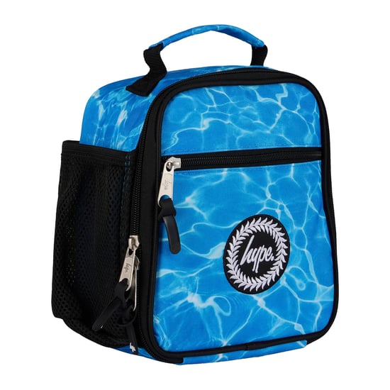 Bolsa de Almuerzo para Niños Azul con Estampado de Piscina - Caja de Almuerzo Escolar Térmica Aislada - Image 1