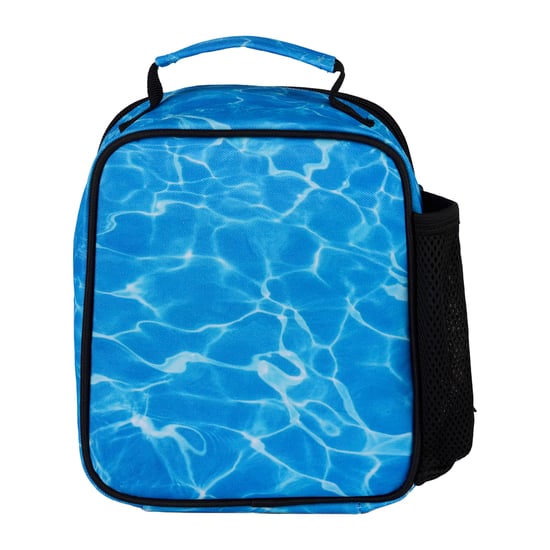Bolsa de Almuerzo para Niños Azul con Estampado de Piscina - Caja de Almuerzo Escolar Térmica Aislada - Image 3
