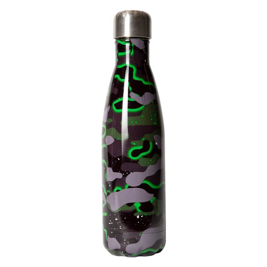 Botella Térmica de 500ml | Acero Inoxidable Verde Camuflaje Aislada a Prueba de Fugas - Image 2