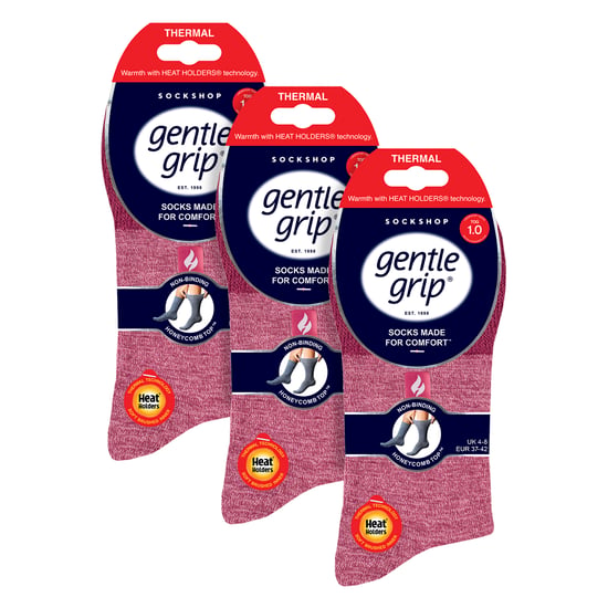 Paquete de 3 calcetas térmicas para mujeres, calcetas de invierno cálidas con interior cepillado - Image 2