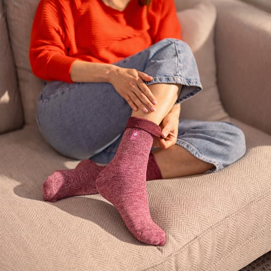 Paquete de 3 calcetas térmicas para mujeres, calcetas de invierno cálidas con interior cepillado - Image 5