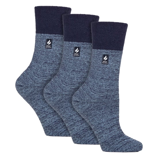 Paquete de 3 calcetines térmicos para mujeres, cálidos, de invierno, tipo crew con interior cepillado - Image 1