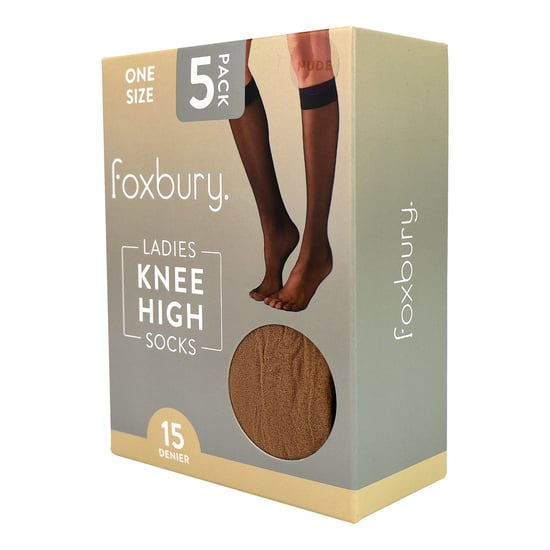 Paquete de 5 Medias Poppies para Mujeres por Encima de la Rodilla 15 Denier Livianas y Transparentes - Image 2