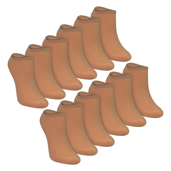 Paquete de 12 Medias Invisibles para Mujeres 15 Denier Livianas Sin Mostrar - Image 1