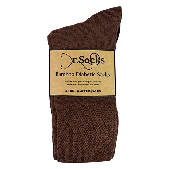 Paquete de 4 Calcetines Diabéticos de Bambú para Damas, Suaves, Transpirables y Sin Compresión - Image 1