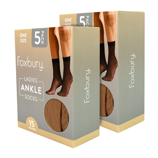 Paquete de 10 medias bajas para mujeres 15 Denier ligeras y transparentes - Image 2