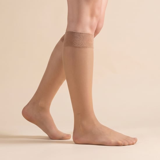 Paquete de 10 medias hasta la rodilla para dames, 15 deniers, medias ligeras y transparentes - Image 4
