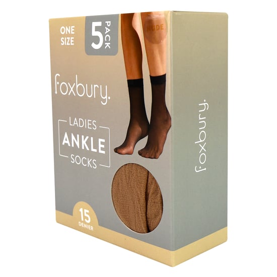 Pack de 5 Calcetines Cortos para Dama 15 Denier Ligeros y Transparentes - Image 2