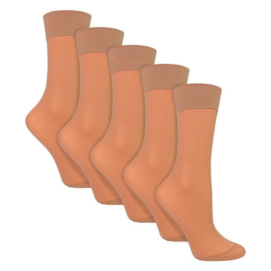 Pack de 5 Calcetines Cortos para Dama 15 Denier Ligeros y Transparentes - Image 3