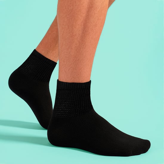 Paquete de 6 calcetines tobilleros para hombres, diabéticos, de algodón, transpirables, para uso diario - Image 3