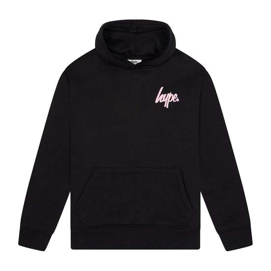 Sudadera con capucha para niñas, casual, negra, suave, con diseño gráfico en la parte posterior - Image 1