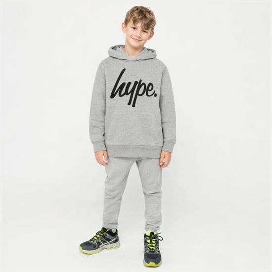 Sudadera con capucha para niños gris suave y casual, ajuste cómodo - Image 3