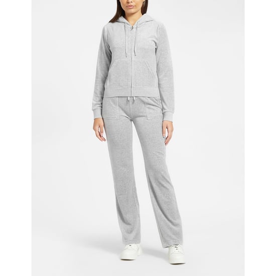 Women's Juicy Couture Velour Full-zip Track Jacket in Silver - Image 4