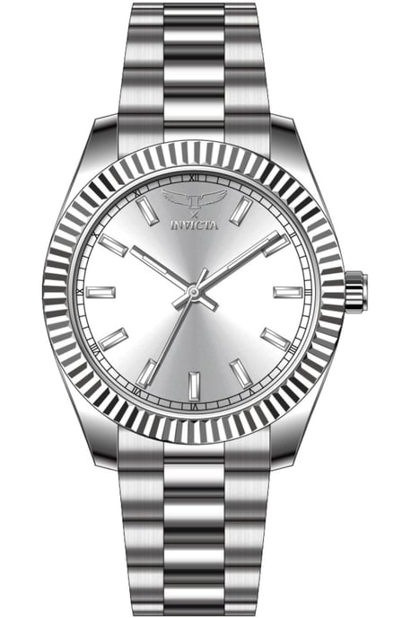 Invicta Specialty 69013 Reloj de Hombre - Movimiento de Cuarzo - Acero Inoxidable con Esfera Plateada - 40 mm - Image 1
