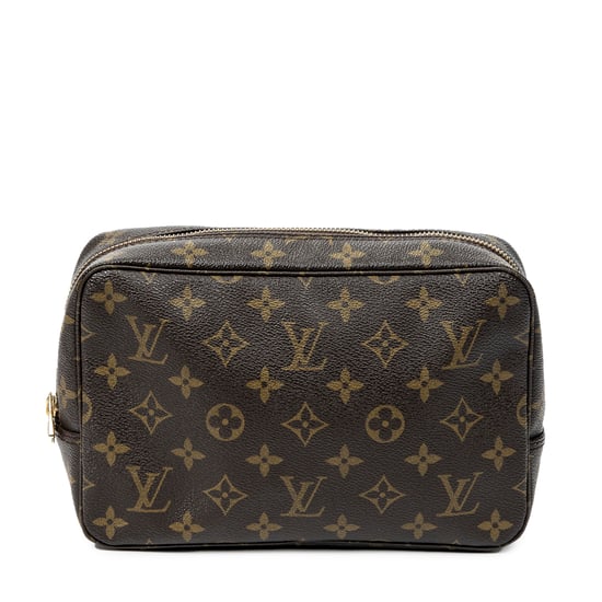 Louis Vuitton Toiletry Pouch PM en marrón Lienzo recubierto - Image 1