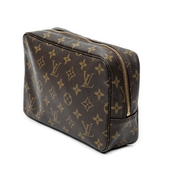Louis Vuitton Toiletry Pouch PM en marrón Lienzo recubierto - Image 2