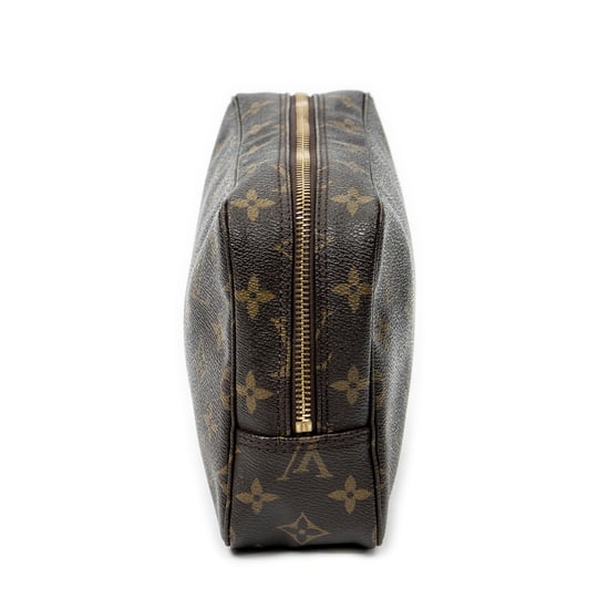 Louis Vuitton Toiletry Pouch PM en marrón Lienzo recubierto - Image 3