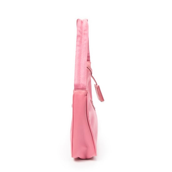 Prada Mini Zip Hobo  en  rosa Lienzo - Image 4