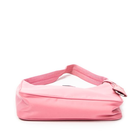 Prada Mini Zip Hobo  en  rosa Lienzo - Image 6