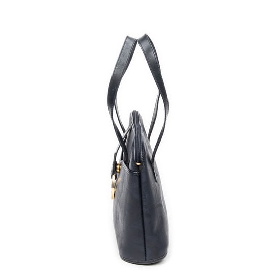 Dior Vintage Front Pocket Dome en Marina Lienzo recubierto - Image 3