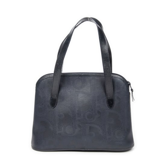 Dior Vintage Front Pocket Dome en Marina Lienzo recubierto - Image 5