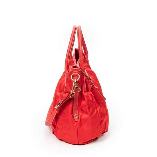Prada Hobo Bag en Red Lienzo - Image 4
