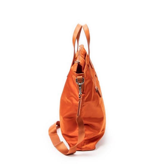 Prada Large Convertible Vertical Tote en naranja Lienzo - Image 4