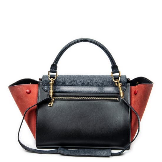 Celine Small Tricolor Trapeze  en  negro Cuero de ternero - Image 5