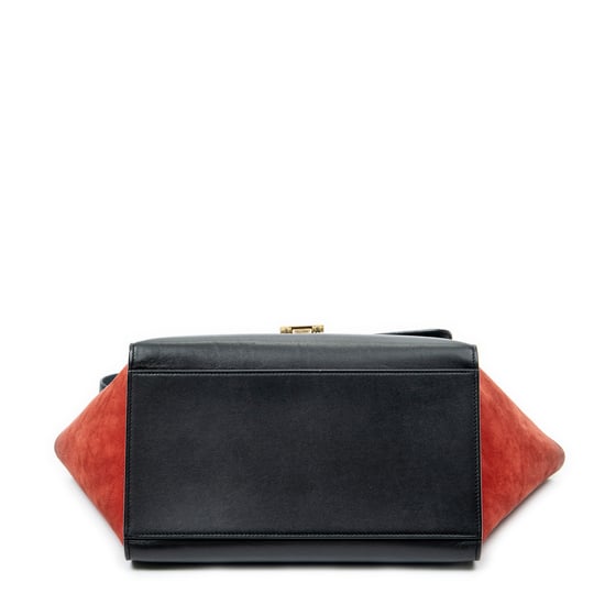 Celine Small Tricolor Trapeze  en  negro Cuero de ternero - Image 6