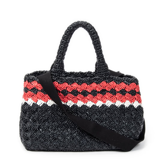 Prada Small Canapa Tote en negro Lienzo - Image 5