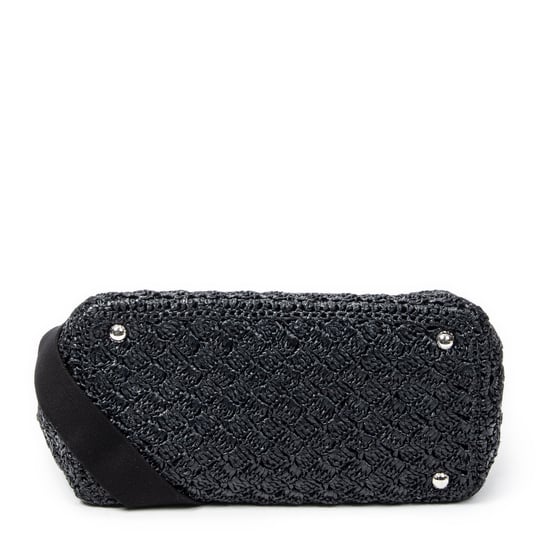 Prada Small Canapa Tote en negro Lienzo - Image 6