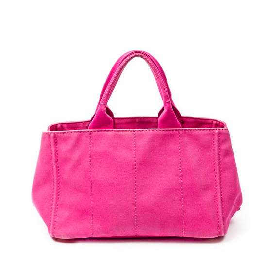 Prada Medium Canapa Tote  en  rosa Lienzo - Image 5