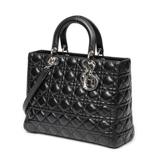 Dior Large Lady Dior Zip en negro Cuero de ternero - Image 2