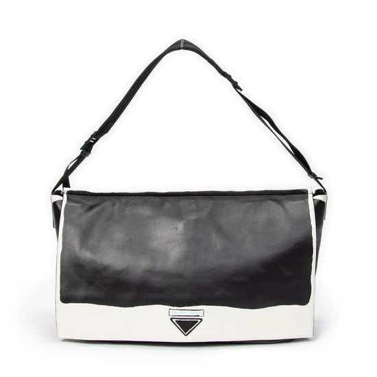 Prada Large Flap Messenger en negro Cuero de ternero - Image 1