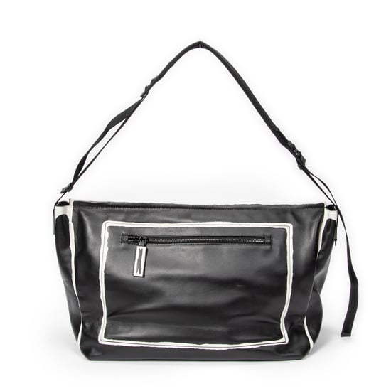 Prada Large Flap Messenger en negro Cuero de ternero - Image 5